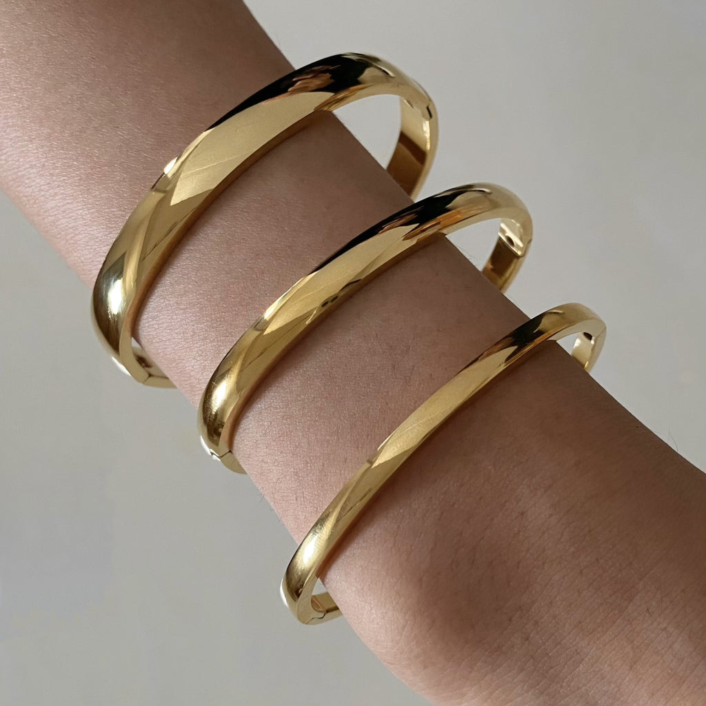 Bracelet jonc minimaliste femme en Acier inoxydable