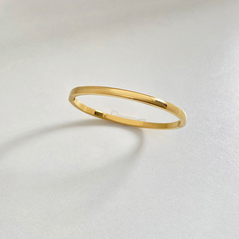 Bracelet jonc minimaliste femme en Acier inoxydable