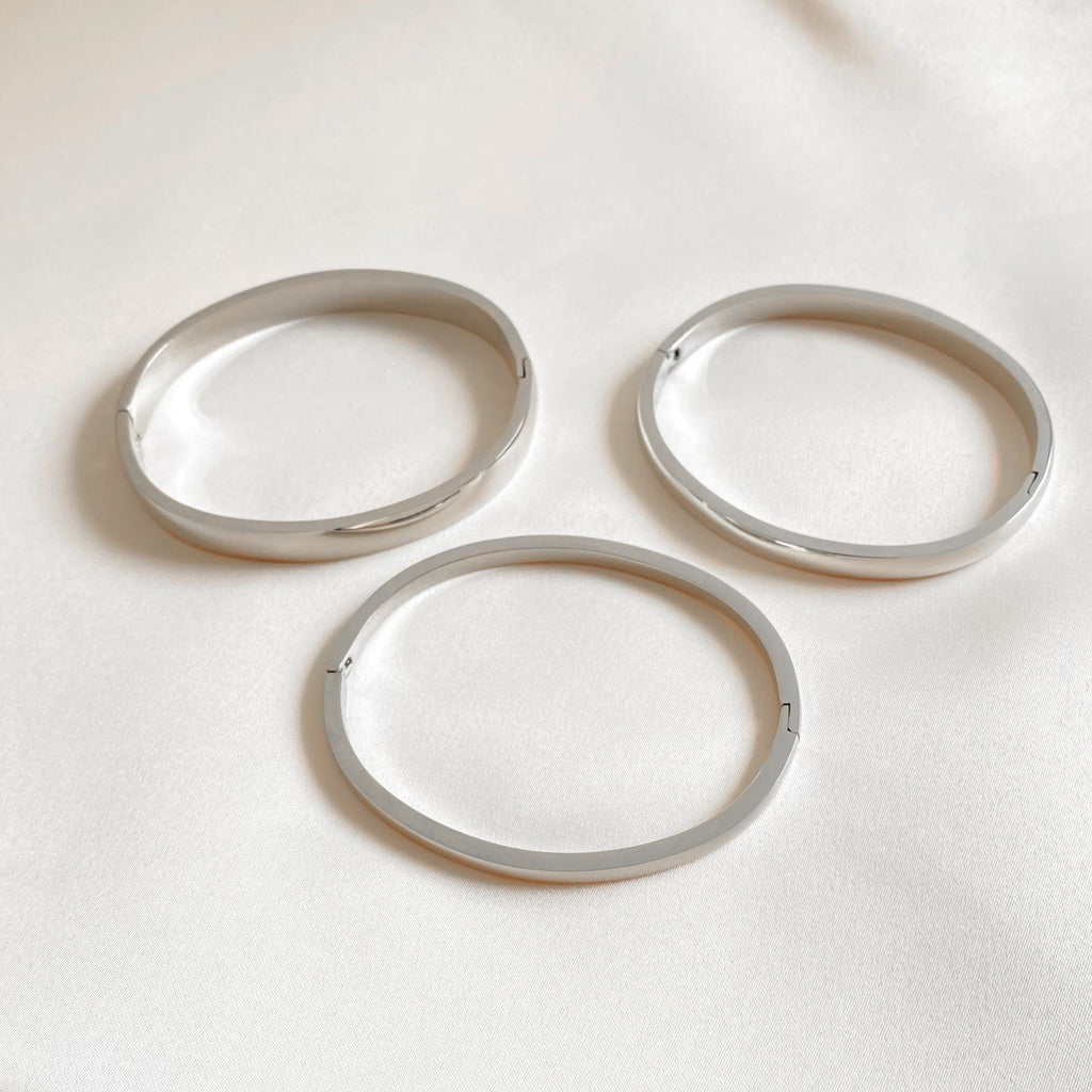 Bracelet jonc minimaliste femme en Acier inoxydable