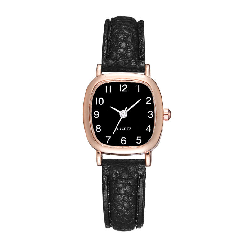Montre Carrée | Acier Inoxydable et Similicuir